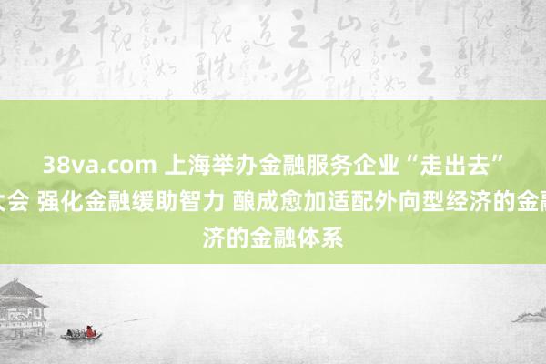 38va.com 上海举办金融服务企业“走出去”鞭策大会 强化金融缓助智力 酿成愈加适配外向型经济的金融体系