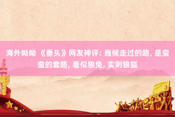 海外呦呦 《垂头》网友神评: 巍候走过的路， 是蛮蛮的套路， 看似狼兔， 实则狼狐